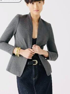NWT J Crew Charcoal Going-out blazer in stretch twill Size 8